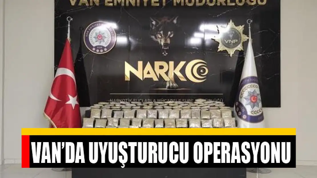 Van'da uyuşturucu operasyonu