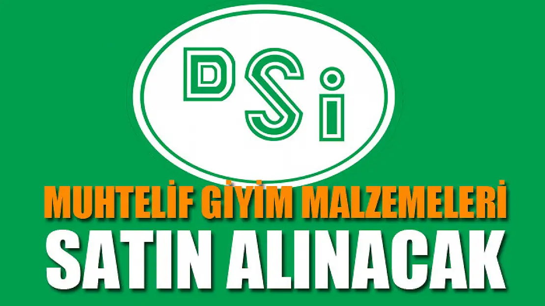 MUHTELİF GİYİM MALZEMELERİ SATIN ALINACAK