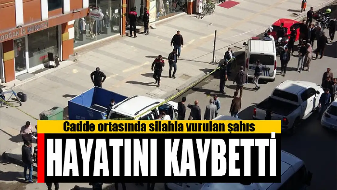 Cadde ortasında silahla vurulan şahıs hayatını kaybetti