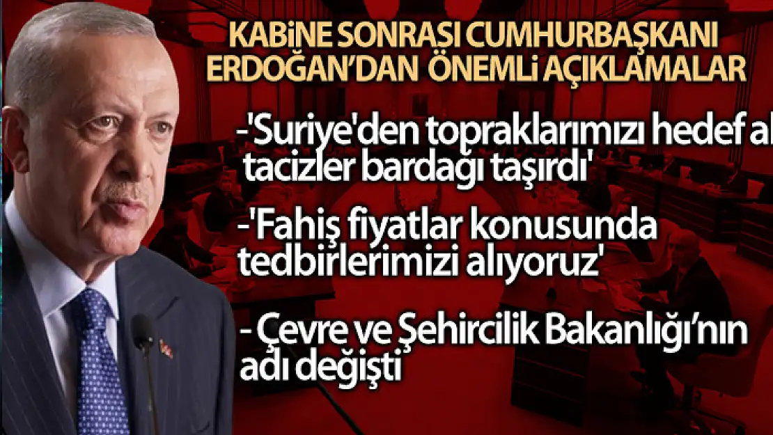 Cumhurbaşkanı Erdoğan: Suriye'den topraklarımızı hedef alan tacizler bardağı taşırdı