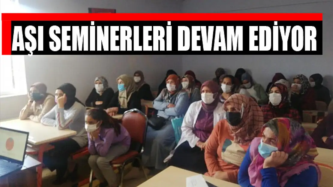 Aşı seminerleri devam ediyor