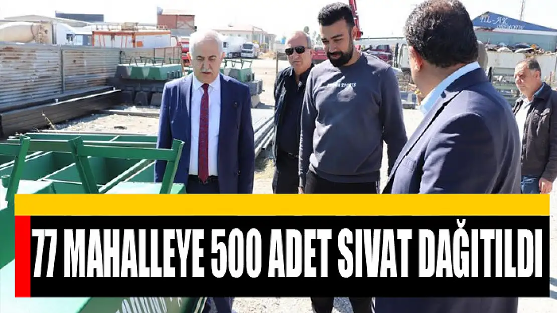 77 MAHALLEYE 500 ADET SIVAT DAĞITILDI