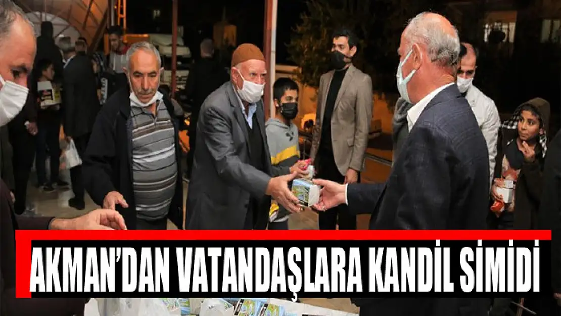 Akman'dan vatandaşlara kandil simidi