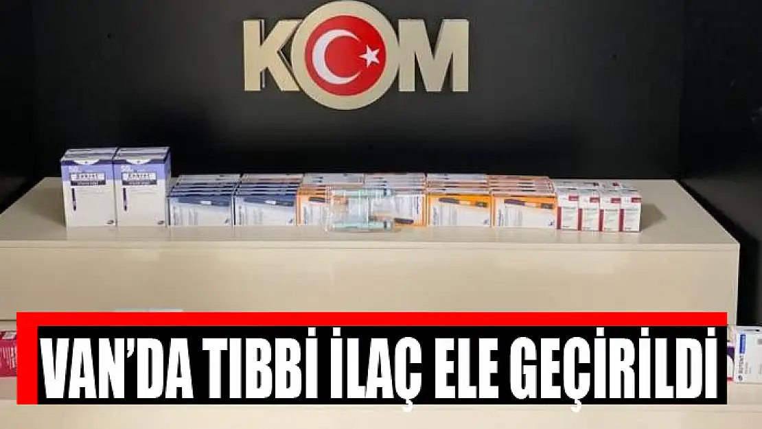 Van'da tıbbi ilaç ele geçirildi