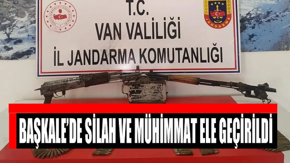 Başkale'de silah ve mühimmat ele geçirildi