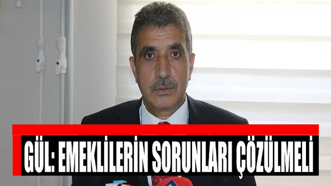 GÜL: EMEKLİLERİN SORUNLARI ÇÖZÜLMELİ