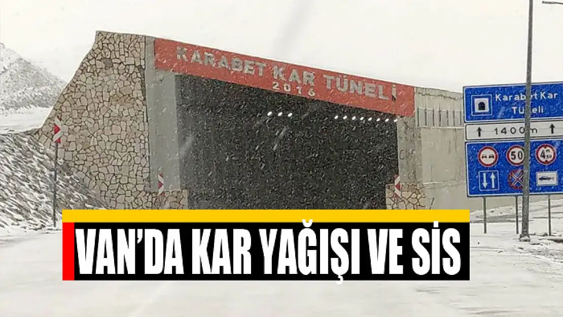 Van'da kar yağışı ve sis