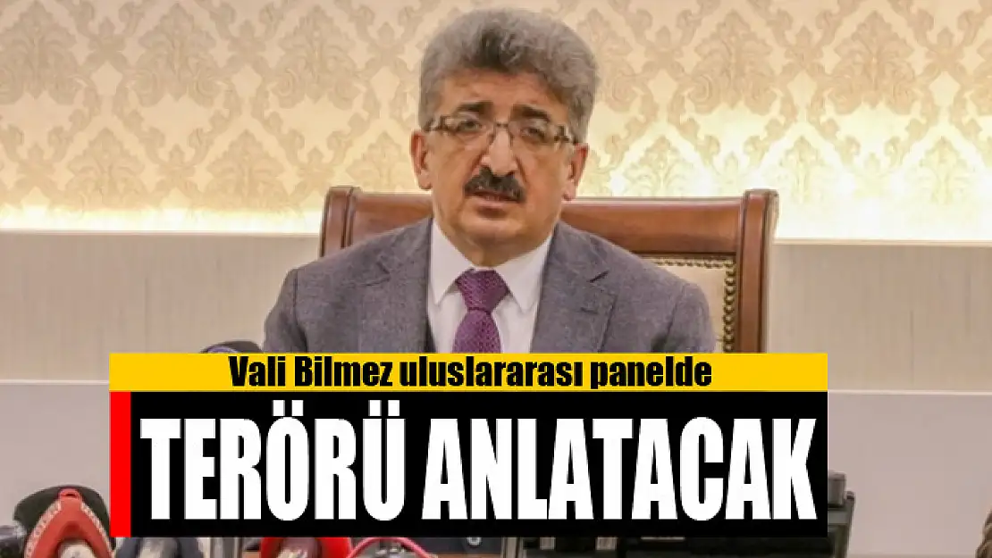 Vali Bilmez uluslararası panelde terörü anlatacak