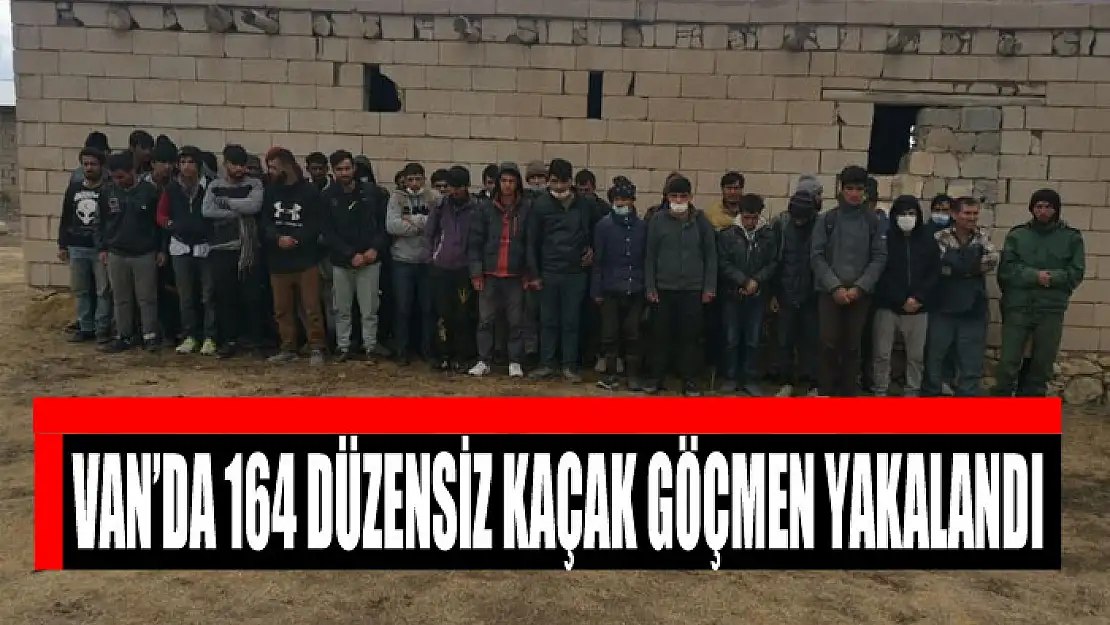 Van'da 164 düzensiz kaçak göçmen yakalandı