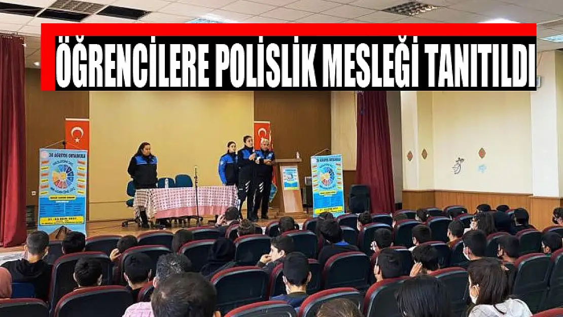 Öğrencilere polislik mesleği tanıtıldı