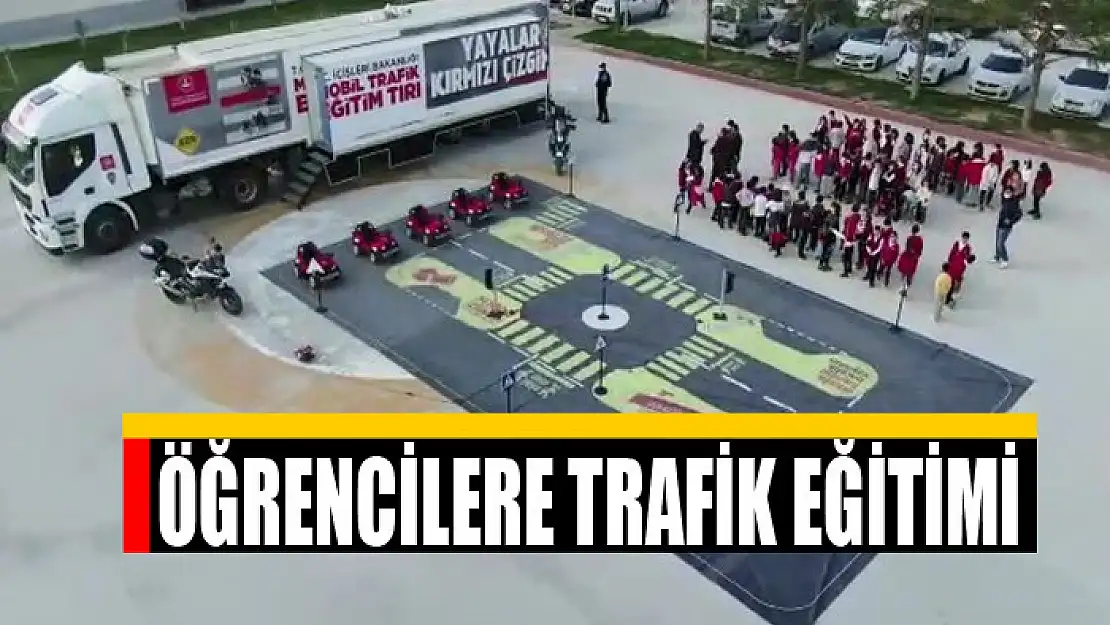 Öğrencilere trafik eğitimi