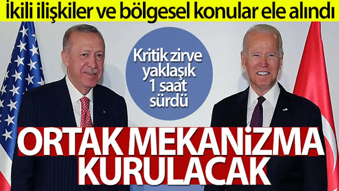 Cumhurbaşkanı Erdoğan, Joe Biden görüşmesi sona erdi