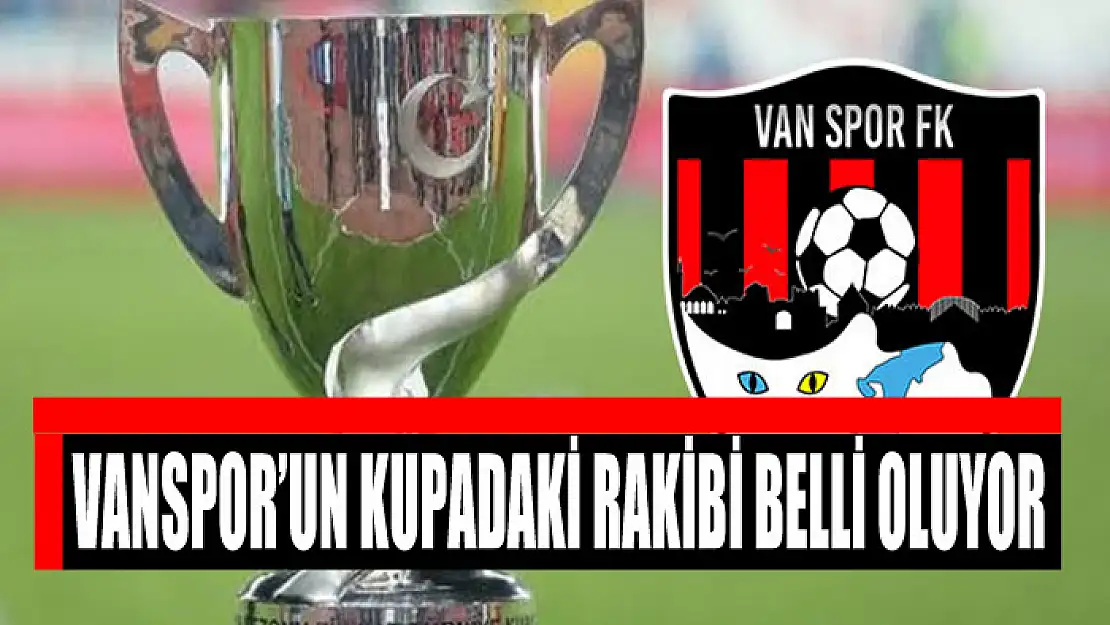 Vanspor'un kupadaki rakibi belli oluyor