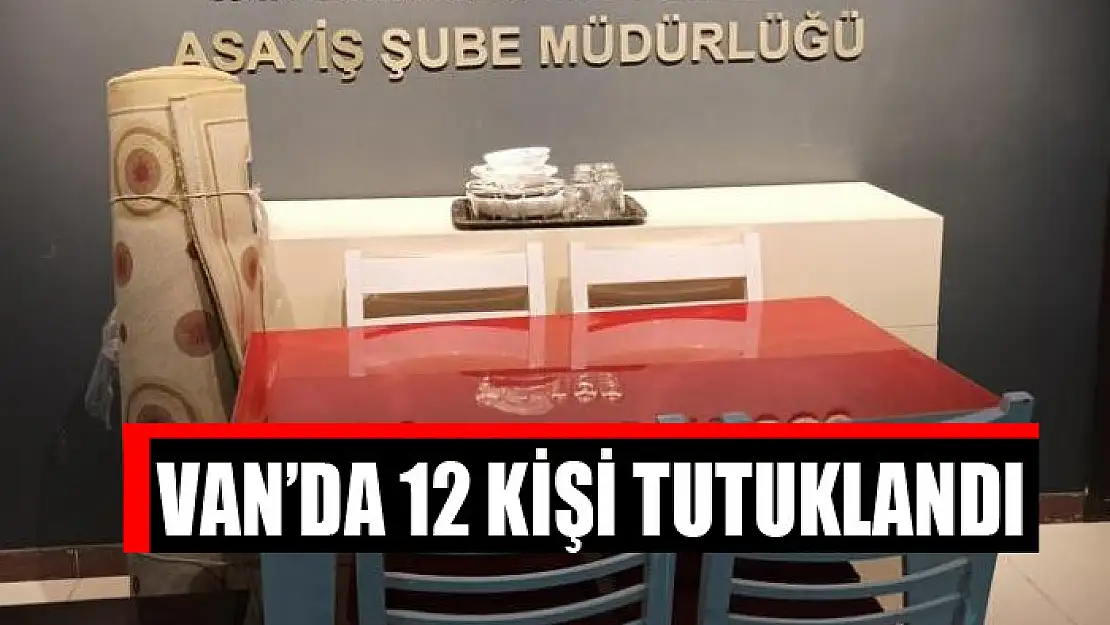 Van'da 12 kişi tutuklandı