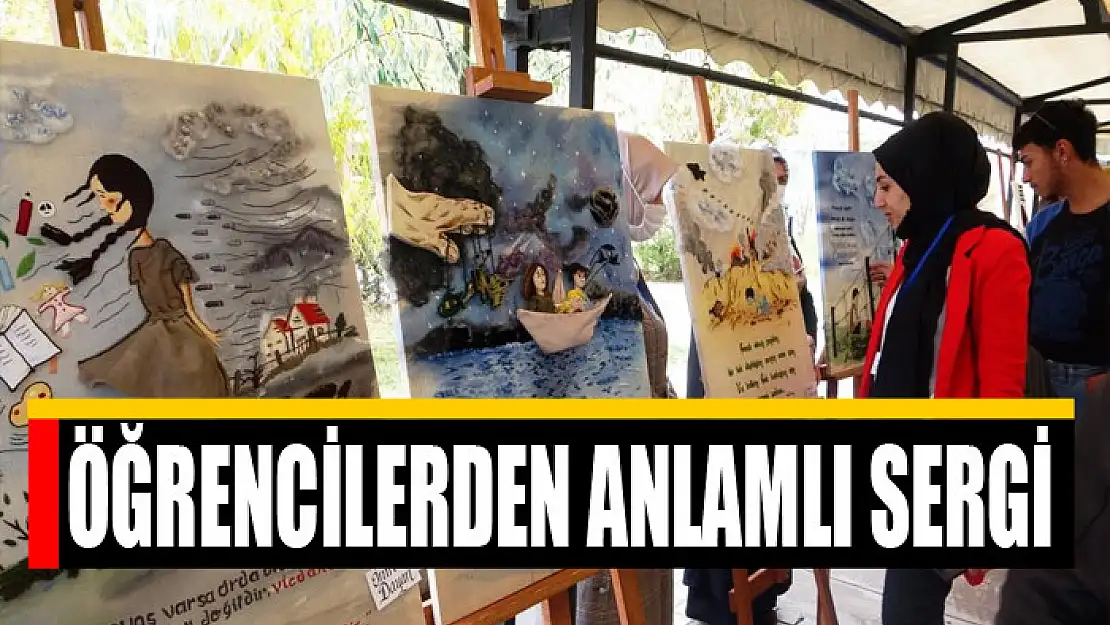 Öğrencilerden anlamlı sergi