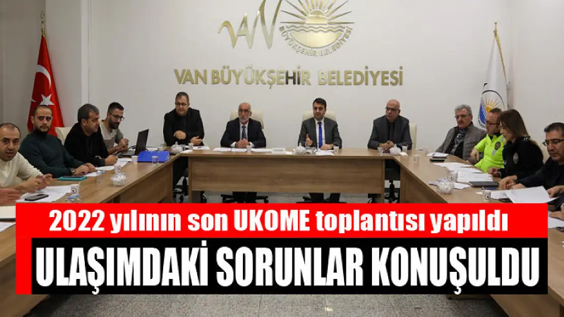 2022 yılının son UKOME toplantısı yapıldı Ulaşımdaki sorunlar konuşuldu