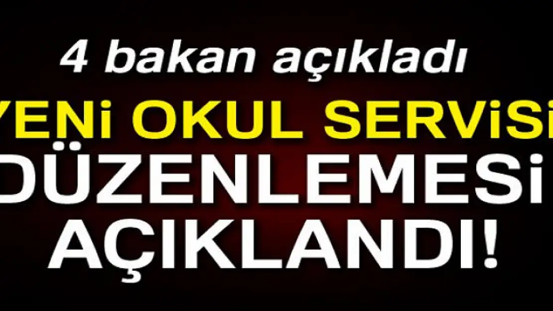 Yeni okul servisi düzenlemesi açıklandı