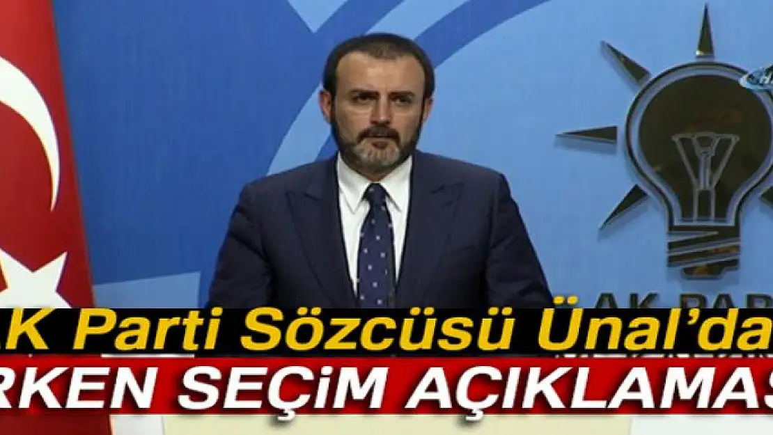 AK Parti Sözcüsü Ünal, Kılıçdaroğlu'nun 'erken seçim' açıklamalarını değerlendirdi