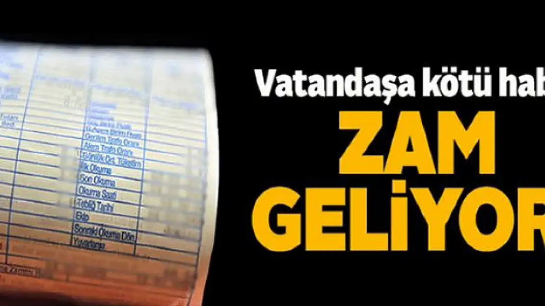 Elektrik faturalarına zam geliyor