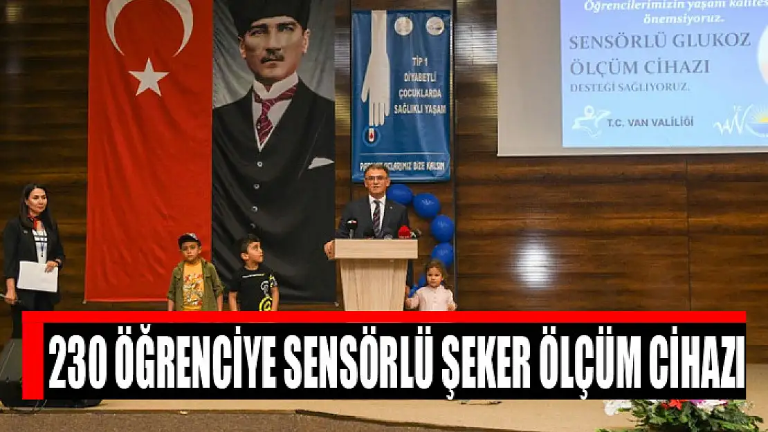 230 öğrenciye sensörlü şeker ölçüm cihazı