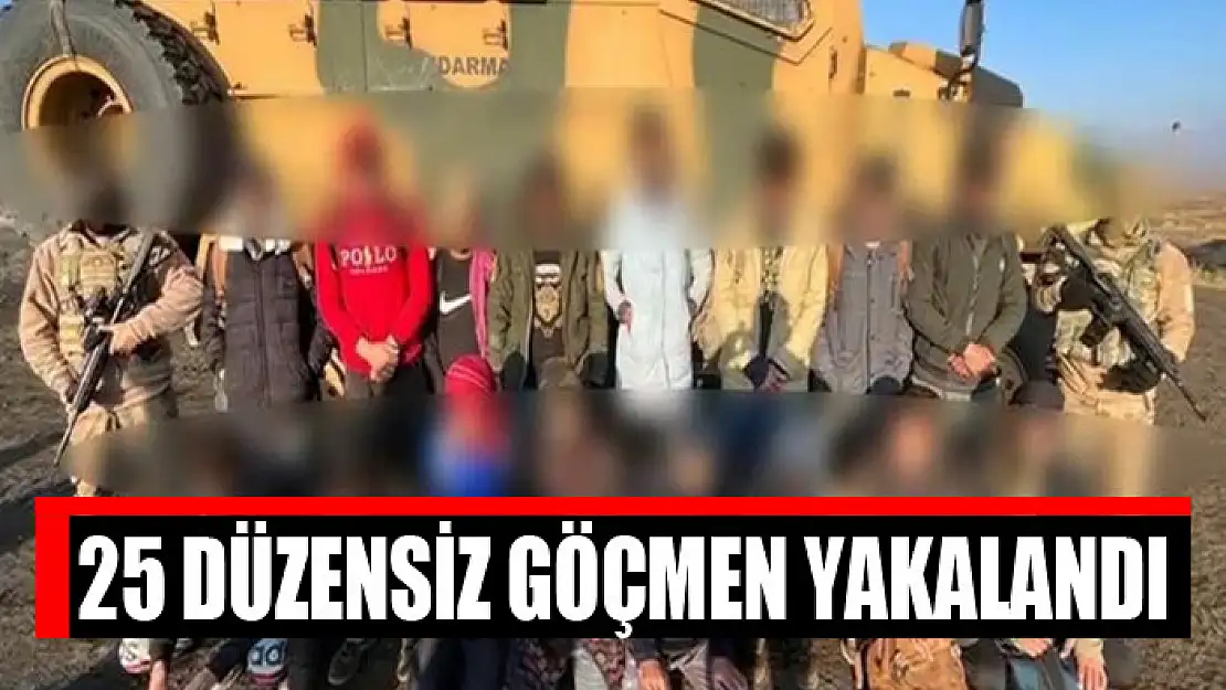 25 düzensiz göçmen yakalandı