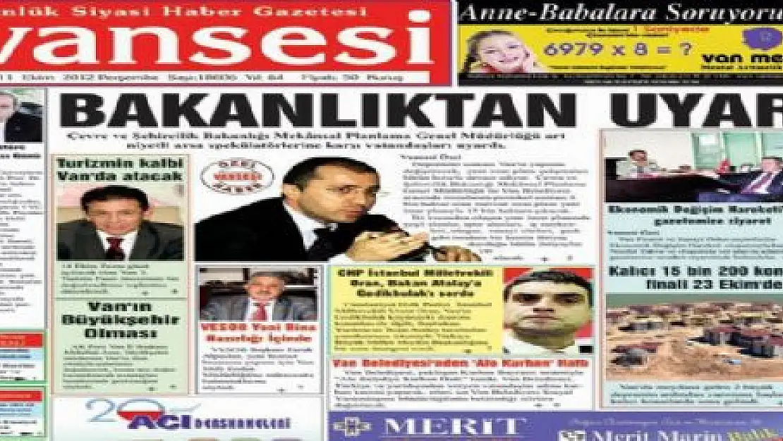 Vansesi bakanlığı harekete geçirdi