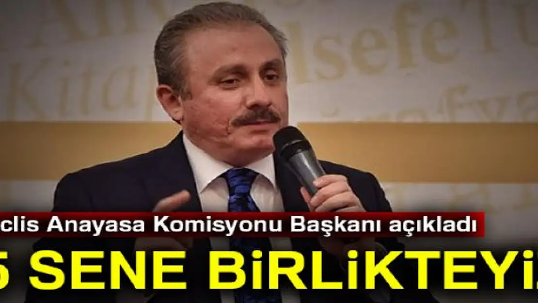 Mustafa Şentop: 5 sene birlikteyiz