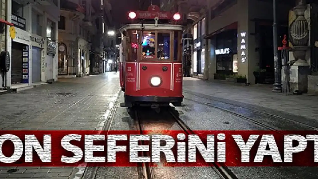 Beyoğlu Nostaljik Tramvay son seferini yaptı