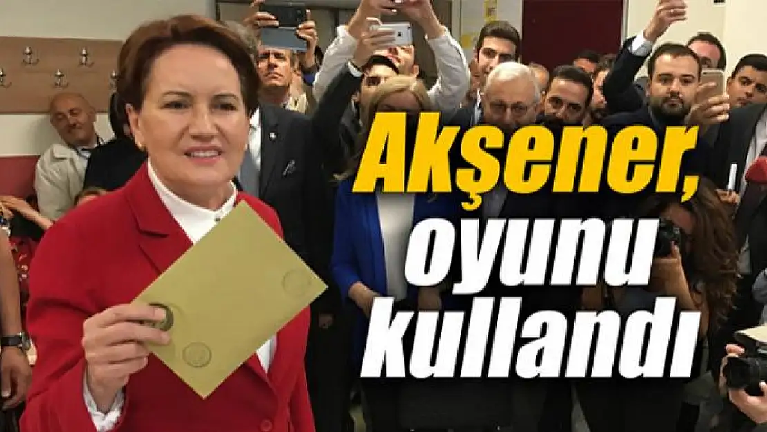 Cumhurbaşkanı adayı Akşener, oyunu Beylerbeyi'nde kullandı