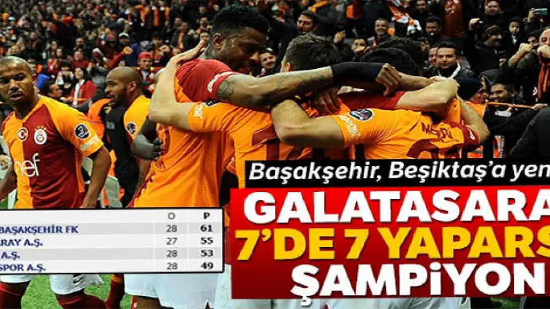 Galatasaray'ın şampiyonluk parolası hazır