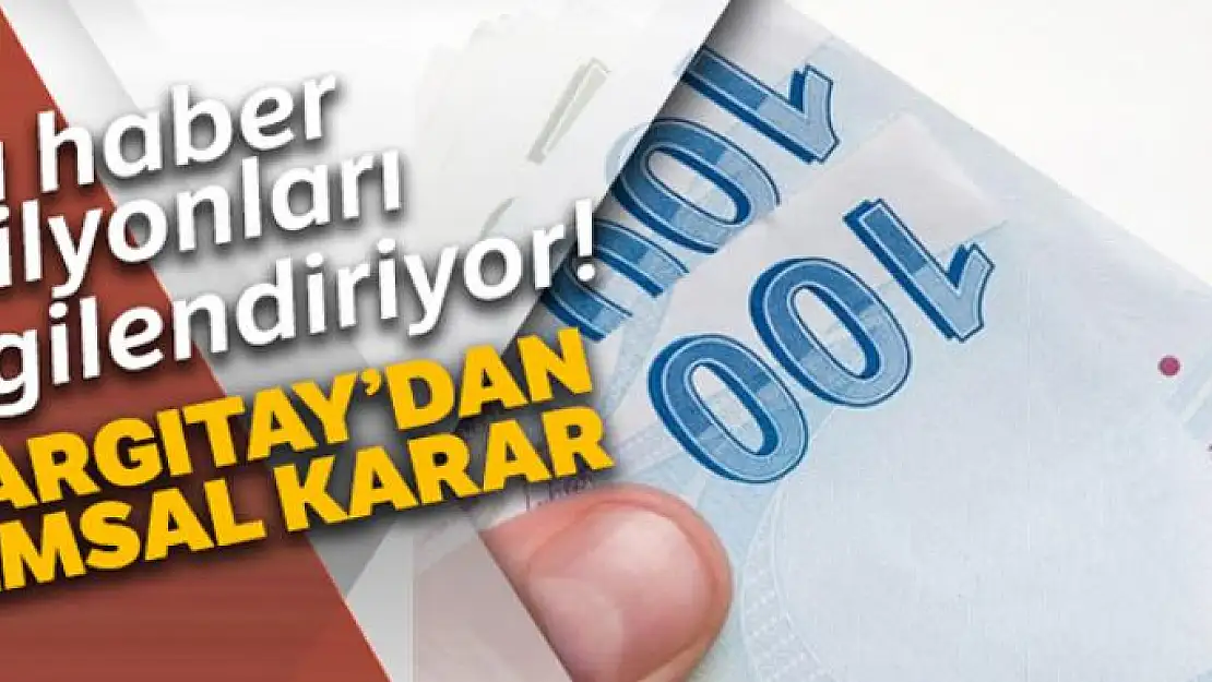 Bu haber milyonları ilgilendiriyor!