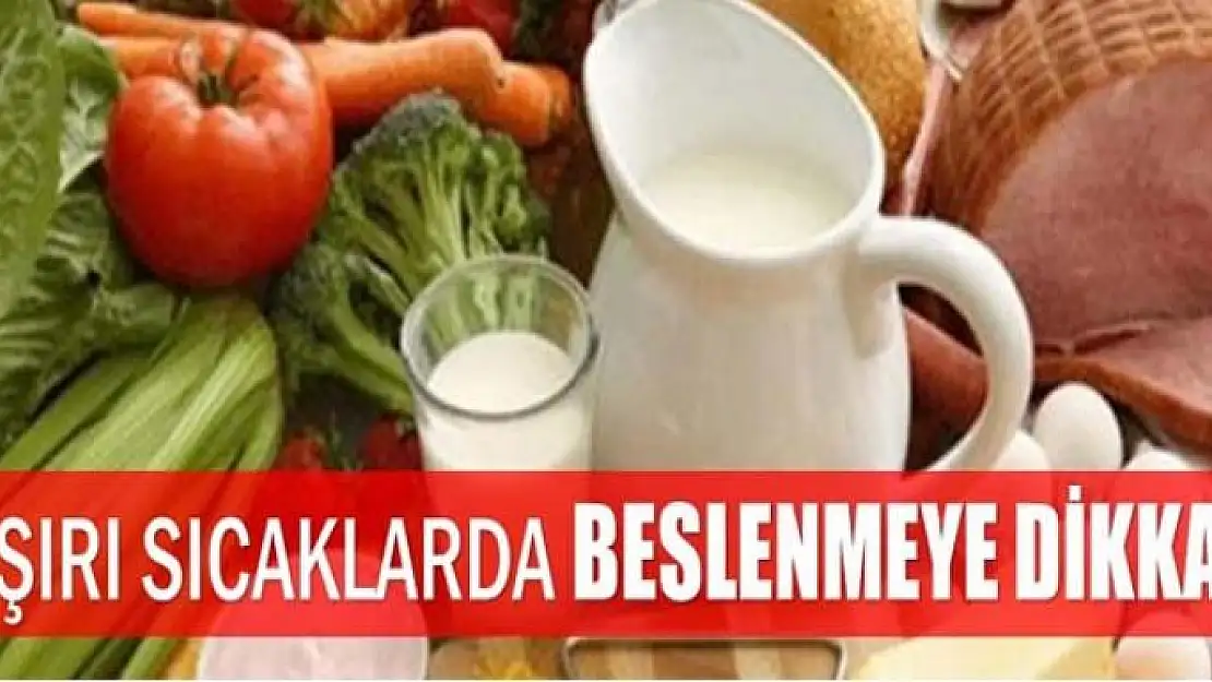 Sıcaklarda beslenmeye dikkat