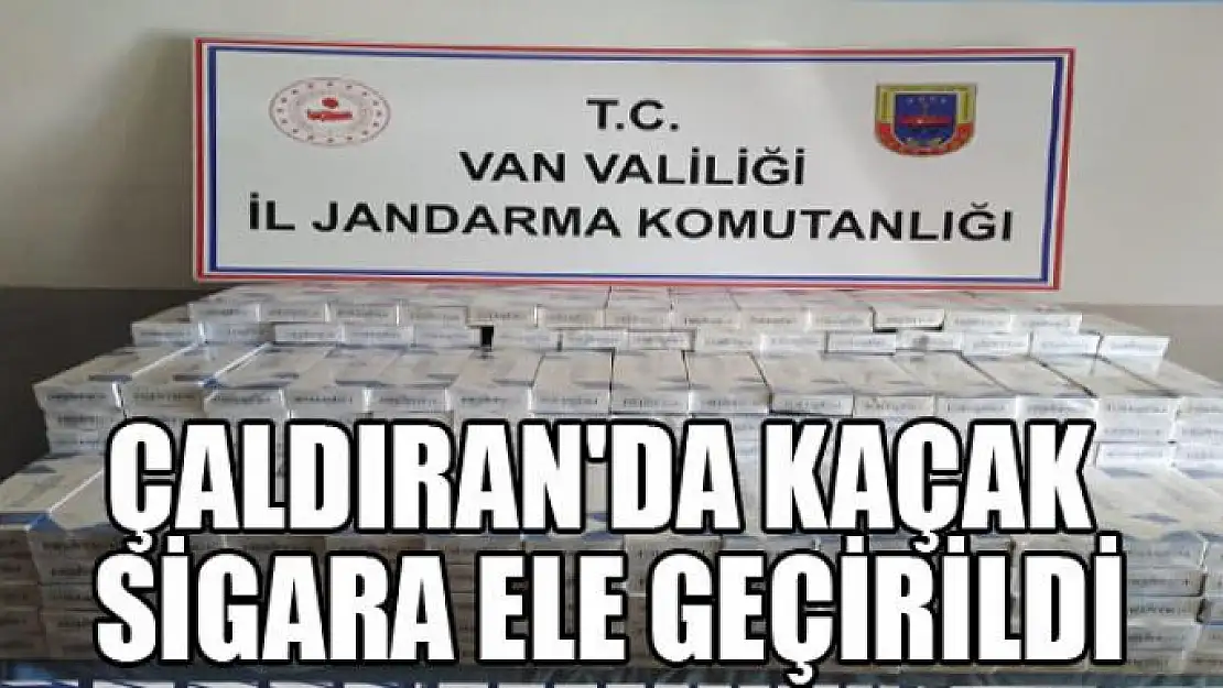 Çaldıran'da 3 bin 500 paket kaçak sigara ele geçirildi