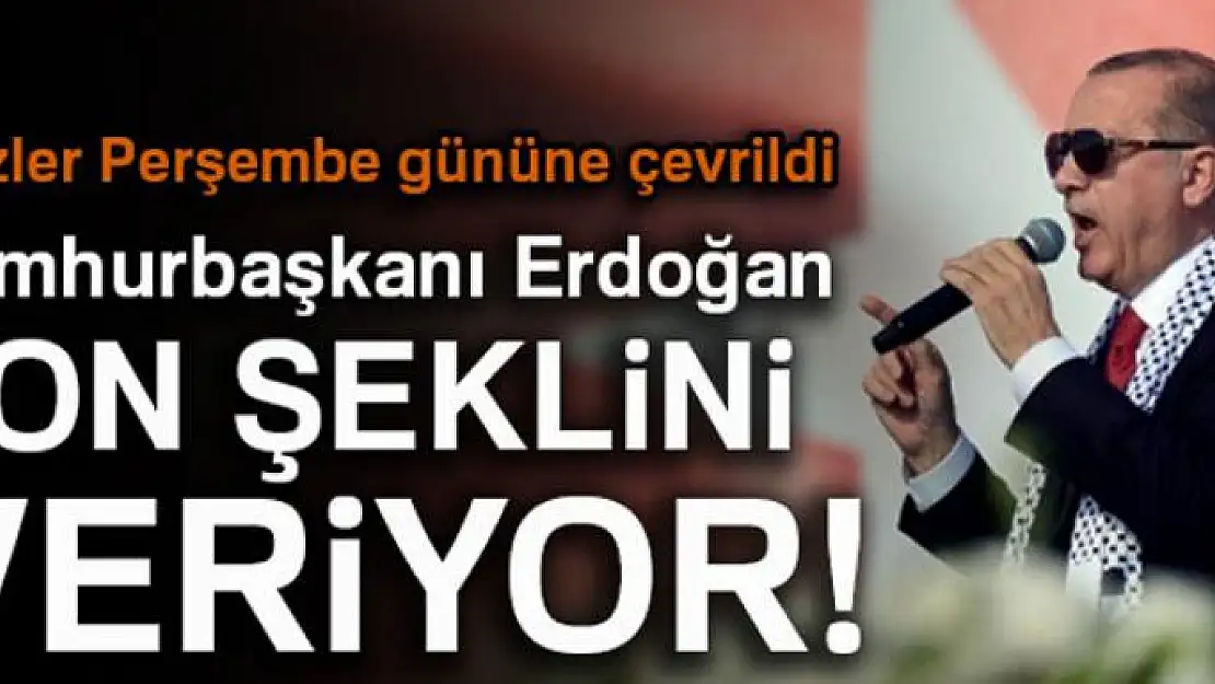 Cumhurbaşkanı Erdoğan seçim beyannamesine son şeklini veriyor