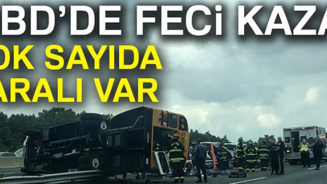 ABD'de okul otobüsü devrildi: 20 çocuk yaralı