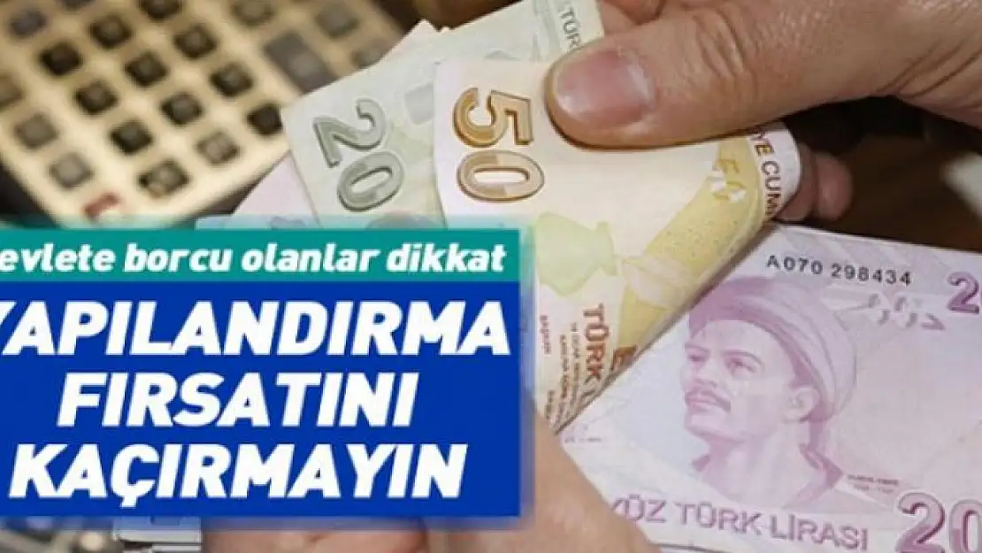 Devlete borcu olanlar için son 8 gün