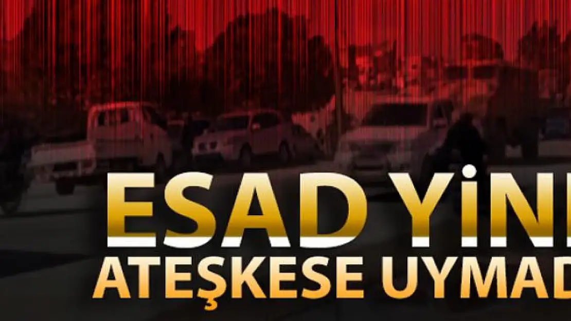 Esad yine ateşkese uymadı