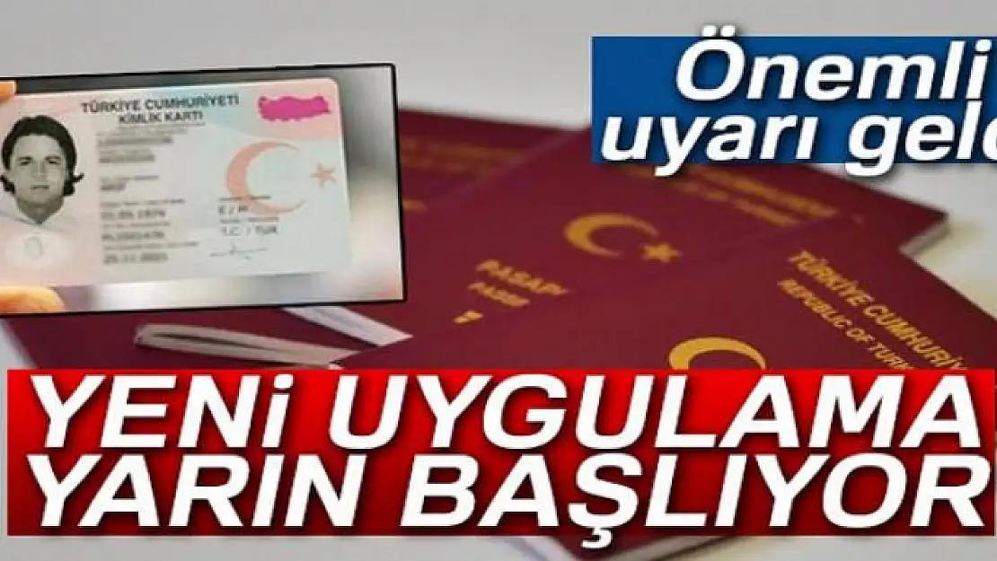 Yeni kimlik, ehliyet ve pasaportlarla ilgili kritik açıklama!