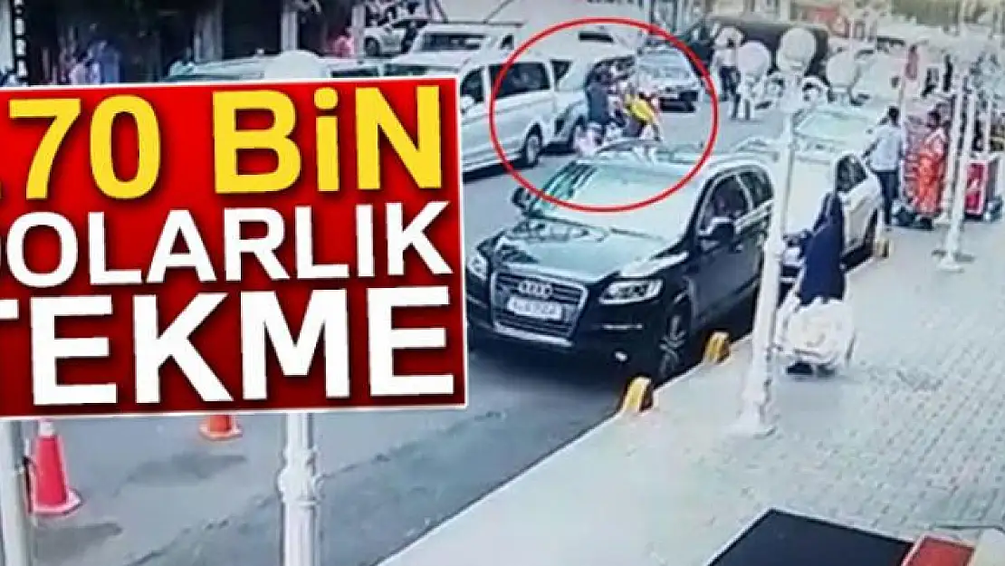 Kapkaççılara 170 bin dolarlık tekme kamerada