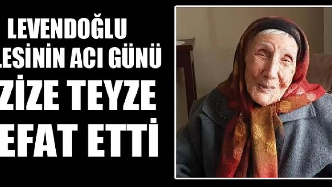 LEVENDOĞLU AİLESİNİN ACI GÜNÜ