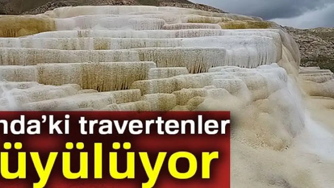 Van'daki travertenler güzelliği ile göz kamaştırıyor