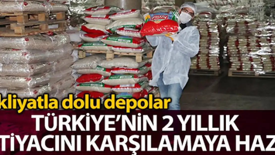 Bakliyatla dolu depolar Türkiye'nin 2 yıllık ihtiyacını karşılamaya hazır