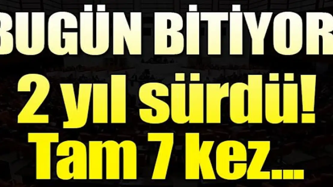 İki yıllık OHAL bugün sona eriyor