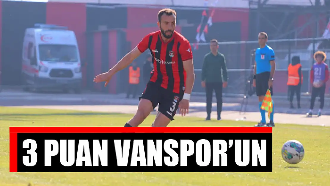 3 puan Vanspor'un