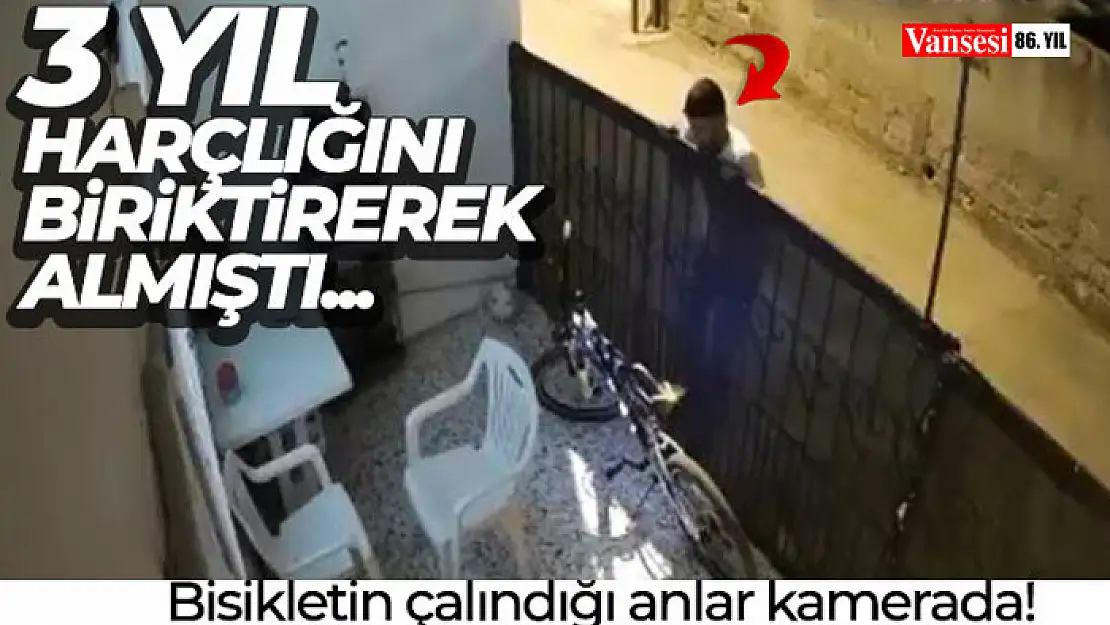 3 yıl boyunca harçlıklarla aldığı bisikleti çaldılar