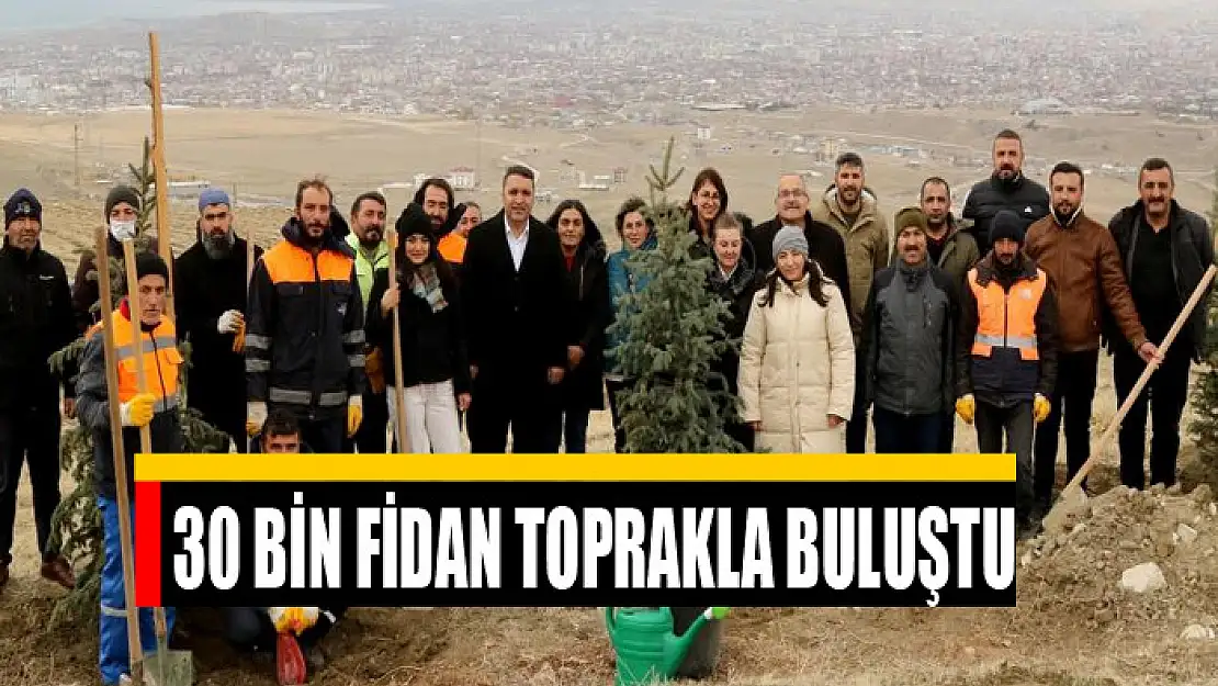 30 bin fidan toprakla buluştu