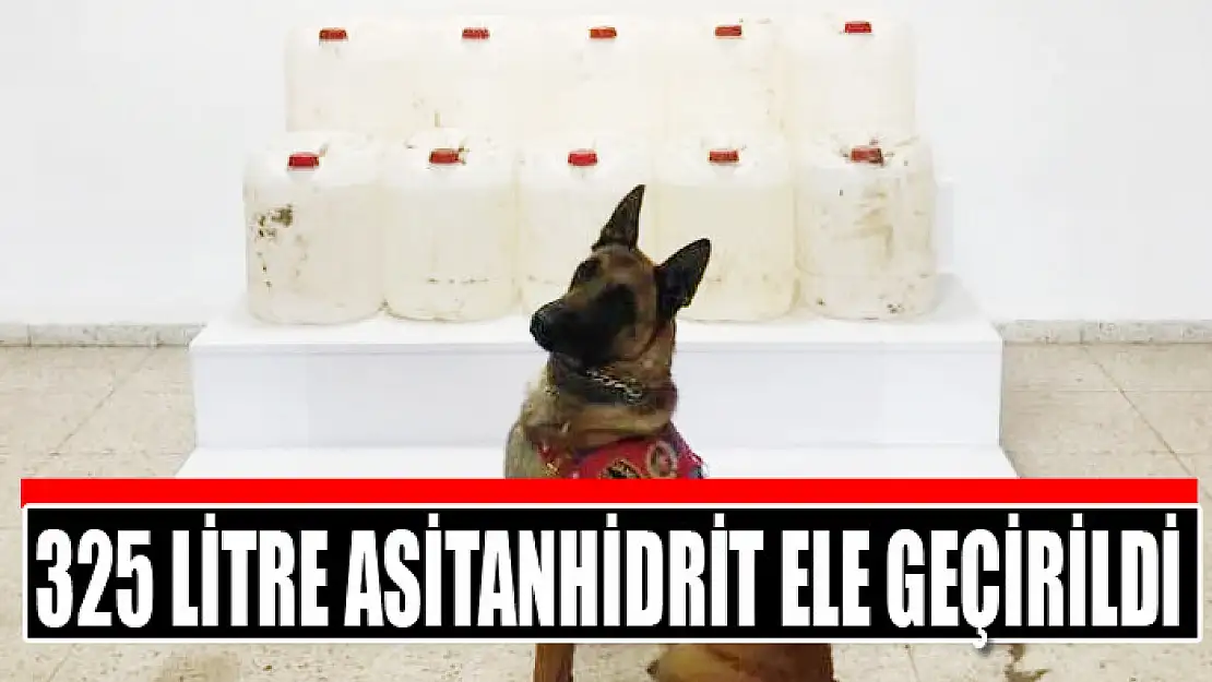 325 litre asitanhidrit ele geçirildi