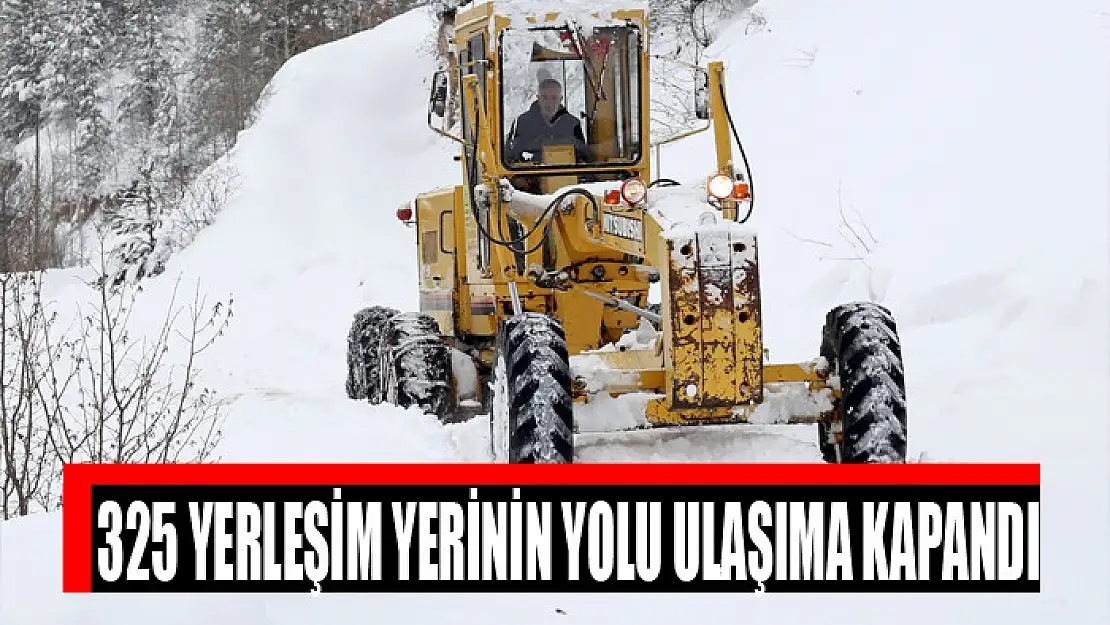 325 yerleşim yerinin yolu ulaşıma kapandı