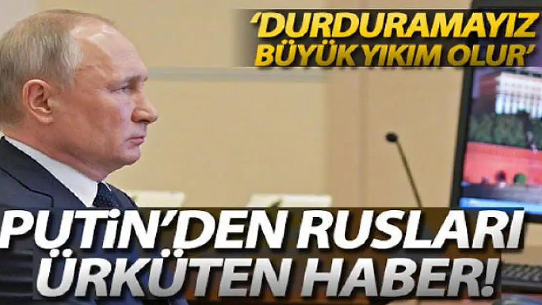 Rusya Devlet Başkanı Putin: 'Ülkede ekonomiyi durduramayız'