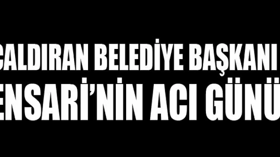 Çaldıran Belediye Başkanı Ensari'nin acı günü